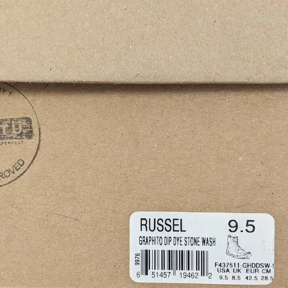 Bed Stu Russel Ankle Boots, Black Leather, Men's 9.5 M